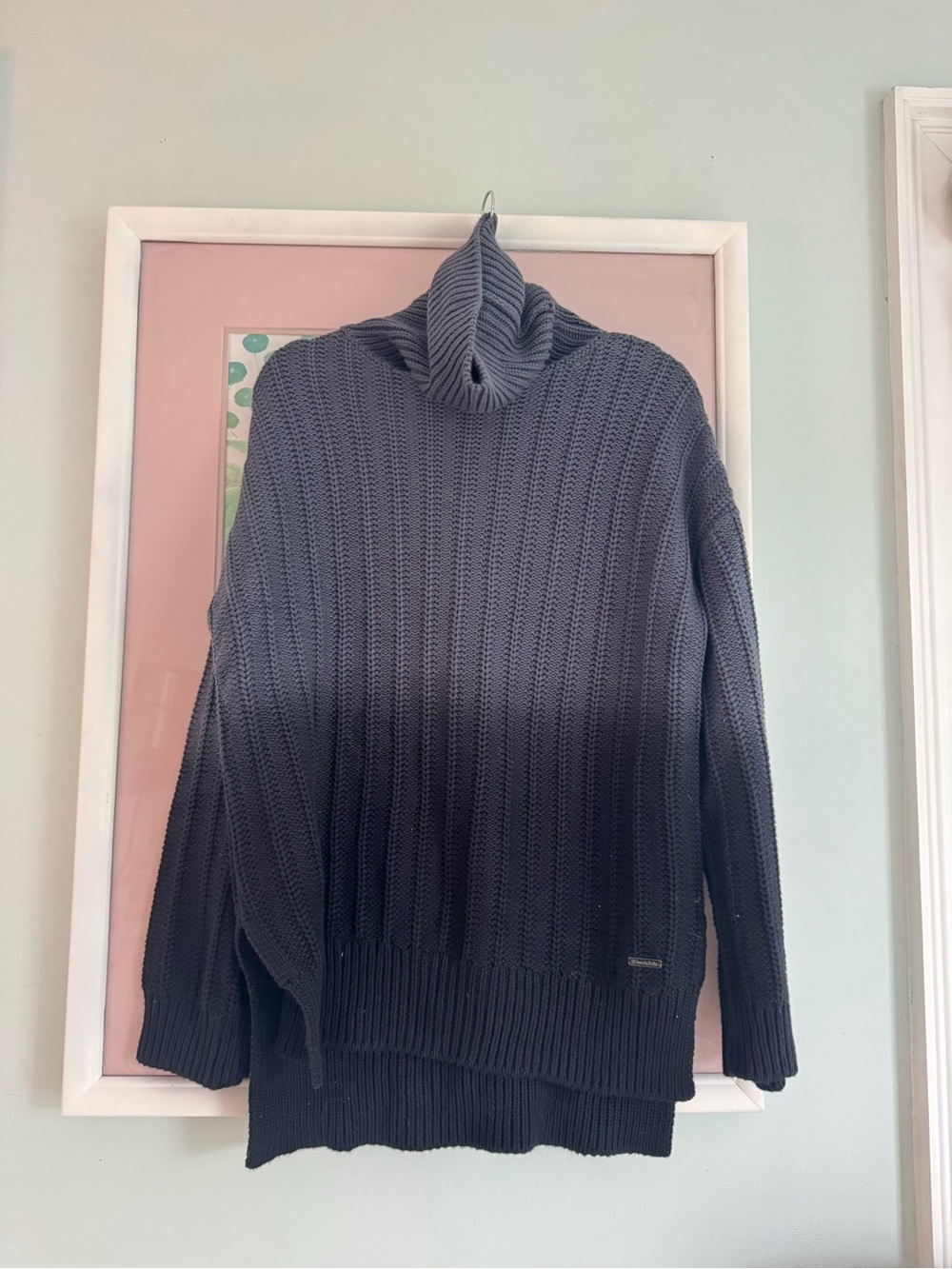Sweaty Betty Gray Ombre Cowl Neck Sweater